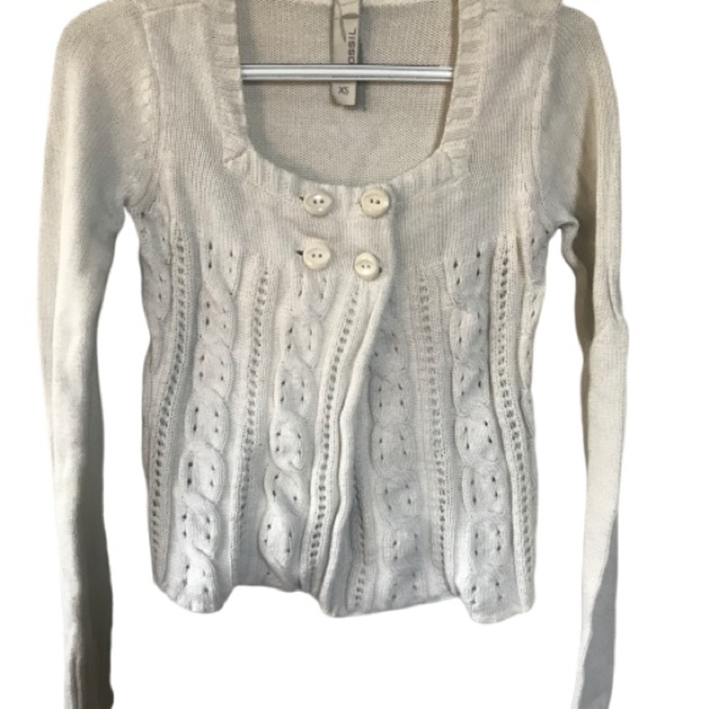 Fossil button sweater